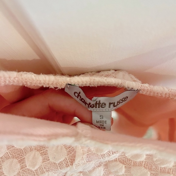 Pink peplum tank top - Picture 3 of 3